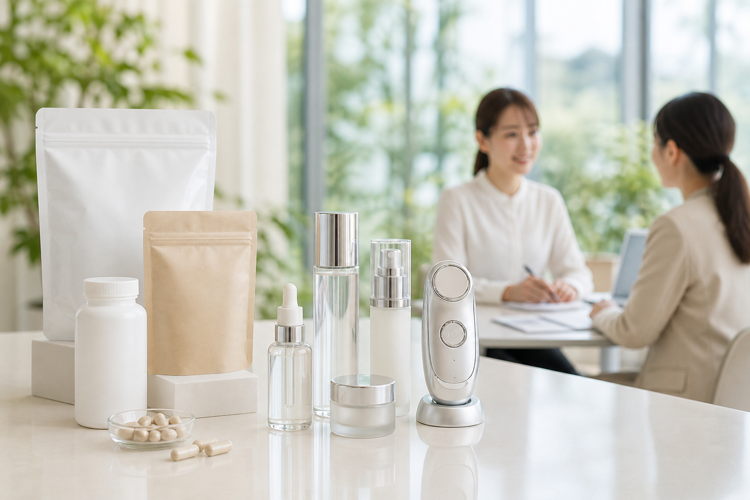 健康食品・化粧品・美容機器の卸売商品